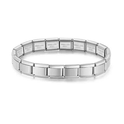 Pulsera italiana plateada