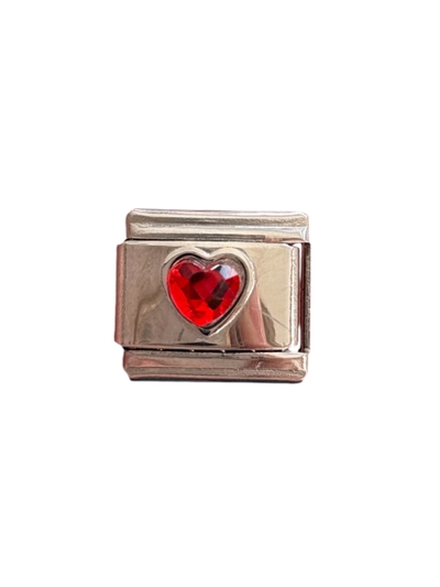 Charm corazón rojo