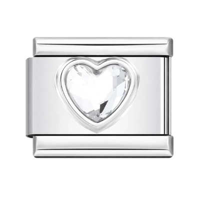 Charm corazón plateado 