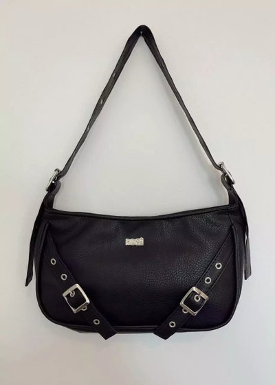Baguette buckle negra