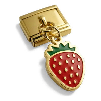 Charm colgante frutilla 