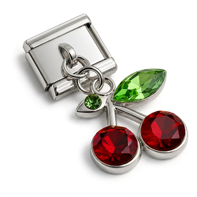Charm colgante cereza 
