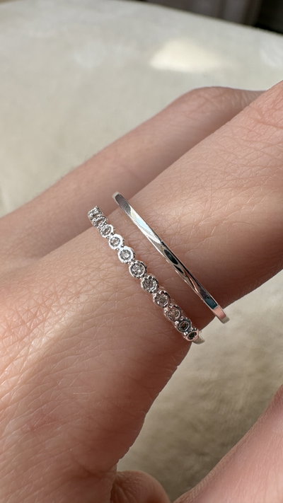 Anillo regulable, laminado en plata AN965PL