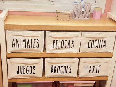 Box organizador 30x20x30 cm con RÓTULO