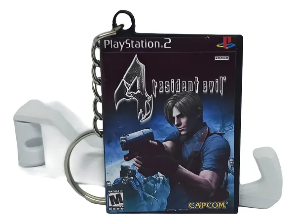 llavero  RESIDENT EVIL 4  ps2 - play 2