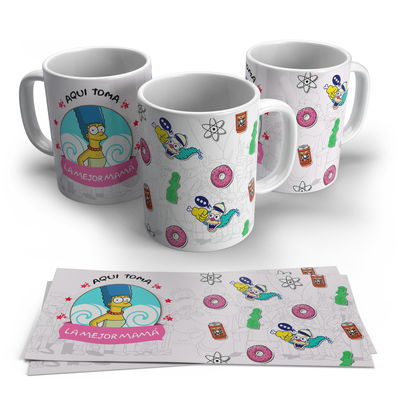 Tasa De Ceramica - La Mejor Mama - Simpson