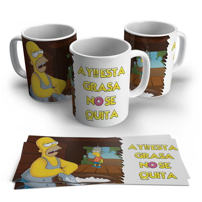 los  Simpson - homero - esta grasa nose quita