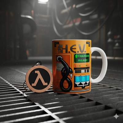taza mas llavero . half life 