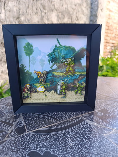 cuadro 3d - metal slug