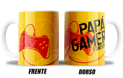 Papa gamer forever - amarrillo