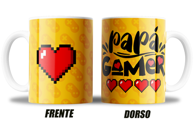 Papa gamer - amarrillo