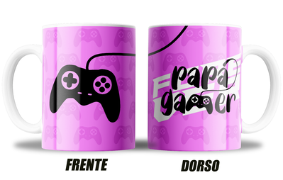 Papa gamer - violeta