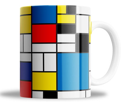 taza de ceramica_ arte mondrian