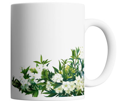 taza de ceramica _ arboles y rosas amorosas