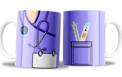 taza de ceramica _ doctor, doctora , o enfermeria