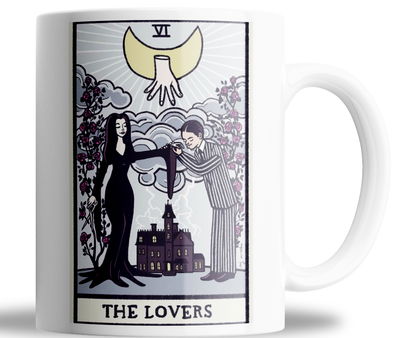 taza de ceramica _Morticia homero carta de amor