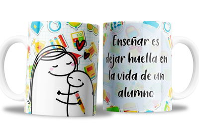 taza de ceramica _ Flork dia del maestro