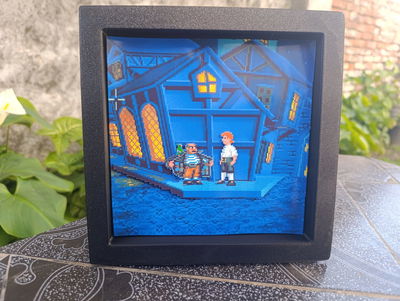cuadro 3d - Monkey Island - versión 2