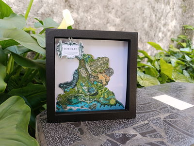 Cuadro3d - Lordran - mapa de dark souls