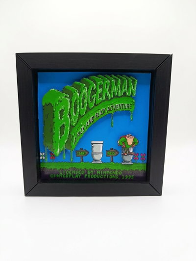 cuadro 3d - Boogerman- sega genesis . gamer
