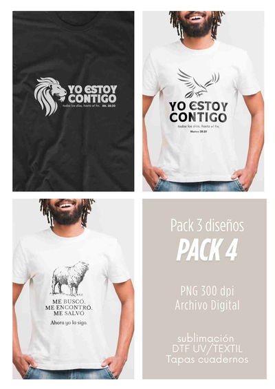 PACK 4: DE 3 DISEÑOS PNG - ARCHIVO DIGITAL-Para descargar y aplicar!