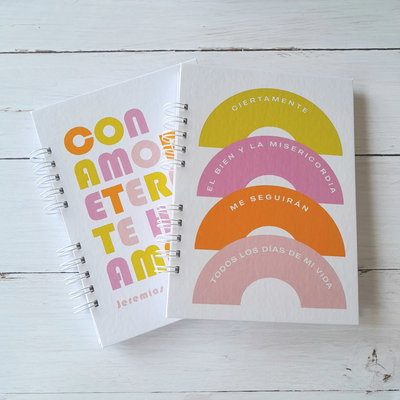 PACK JOVEN: 5 DISEÑOS DE TAPAS PARA CUADERNOS CRISTIANOS - ARCHIVO DIGITAL