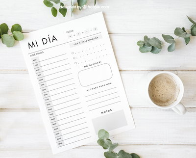 PACK DE 4 PLANNERS DIARIOS - ARCHIVO DIGITAL -PDF