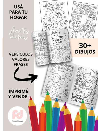 DIBUJOS INFANTILES PARA COLOREAR- PDF- ARCHIVO DIGITAL IMPRIMIBLE