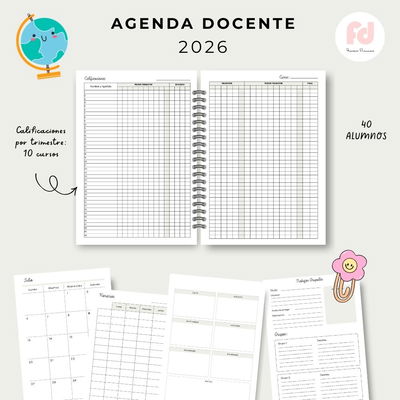 AGENDA DOCENTE 2026- PDF- A5