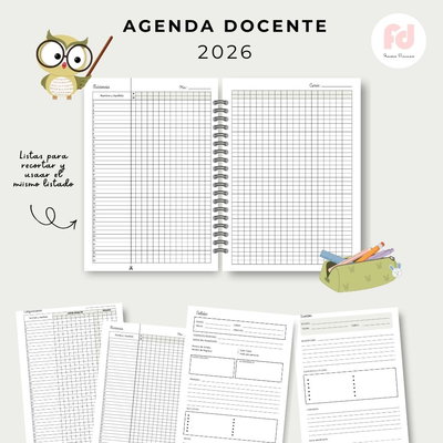 AGENDA DOCENTE 2026- PDF- A5