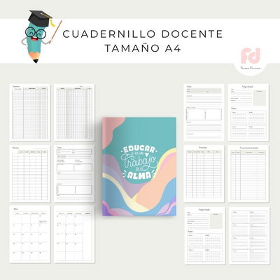 PLANNER DOCENTE 2026- PDF- A4