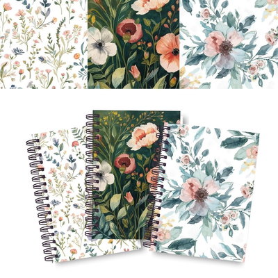 DISEÑOS FLORES ACUARELA- Etiquetas editables CANVA- MULTIPLES USOS