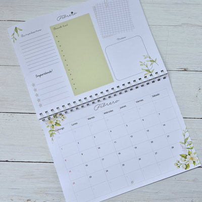 CALENDARIO 2026 CON NOTAS - PDF - COLGANTE Y APAISADO