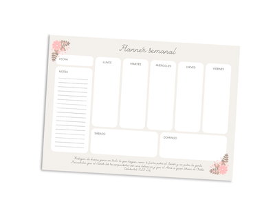 PACK 3 PLANNER SEMANALES C/VERSÍCULOS - ARCHIVO DIGITAL - JPG