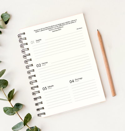 PDF AGENDA CRISTIANA SEMANAL MINIMALISTA 2026