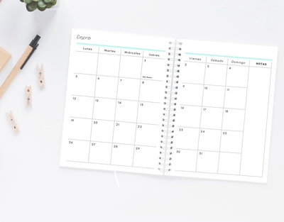 PDF AGENDA CLÁSICA 2 DÍAS X HOJA MUJER 2026