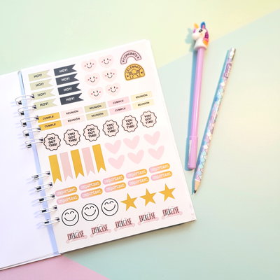 PACK STICKERS PARA AGENDAS- ARCHIVO DIGITAL- JPG