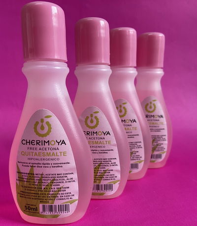 Quitaesmalte free acetona 50 ml - Cherimoya 