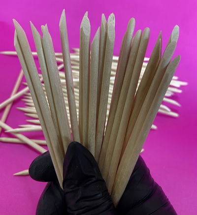 Palitos de naranjo de madera x100 unidades