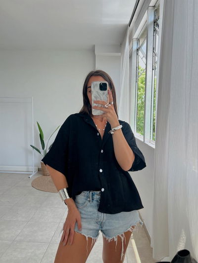 Camisa Afrodita Negro