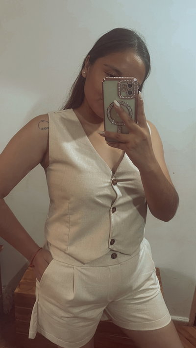 Conjunto Emily beige 