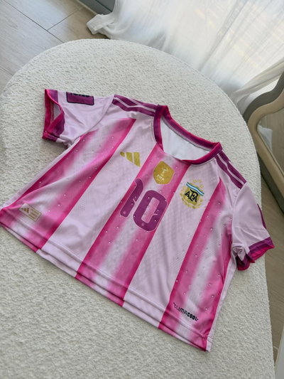 Remera corta argentina dama 