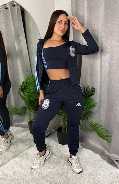 Conjunto Afa bordado azul