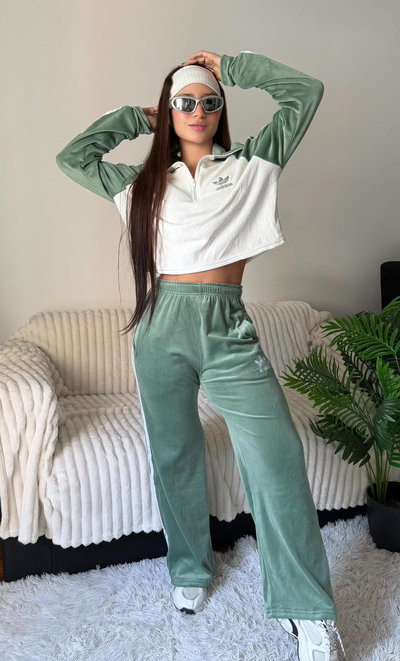 Conjunto Adidas Plush Verde