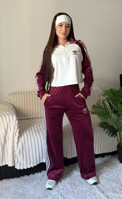 Conjunto Adidas Plush Bordo 