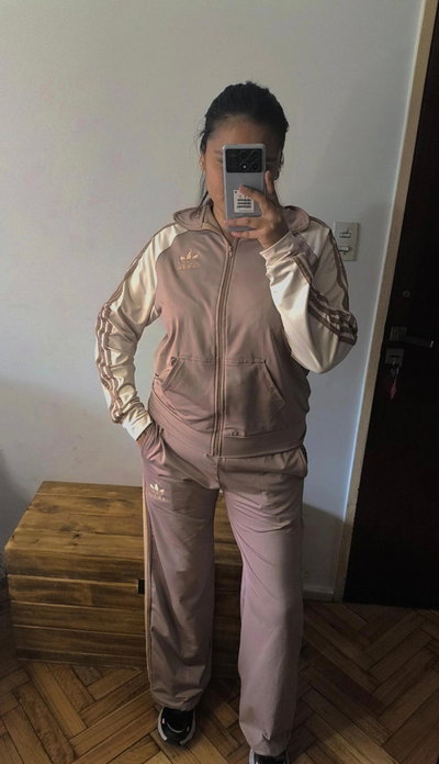 Conjunto Adidas 2 piezas visón 