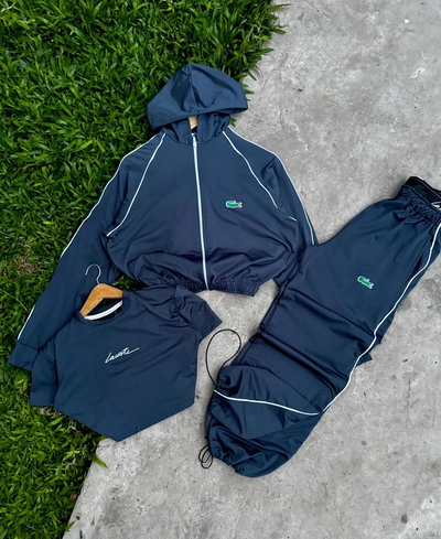 Conjunto Lacoste 🐊  Gris topo