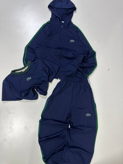 Conjunto Lacoste bordado Azul 