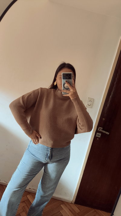 Sweater Cozy Basic Camel