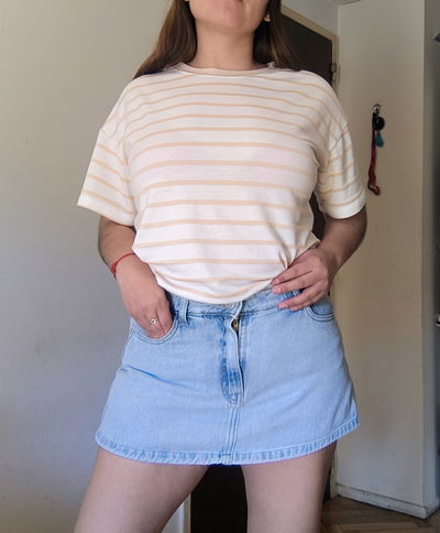 Short pollera beluu